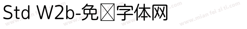 Std W2b字体转换